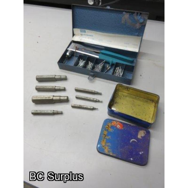 T-544: Rivet Gun Kit & Punch Set – 1 Lot