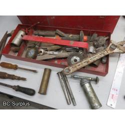 T-592: Red Benchmark Toolbox & Contents – 1 Lot