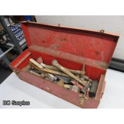 T-594: Beach Toolbox & Bodywork Hammers – 1 Lot