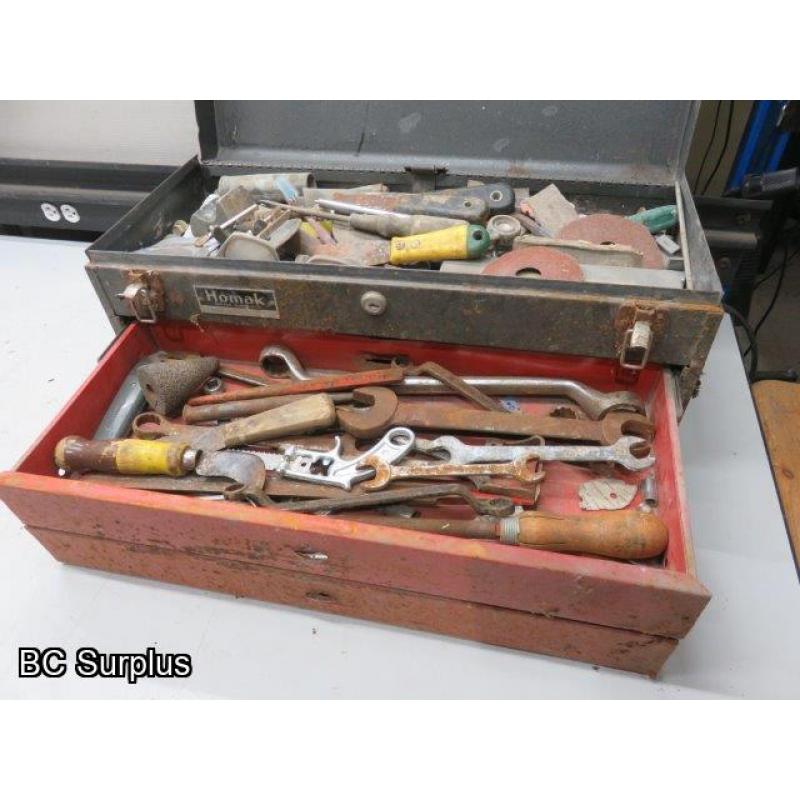 T-595: Homak Toolbox & Contents – 1 Lot