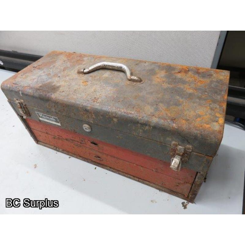 T-595: Homak Toolbox & Contents – 1 Lot