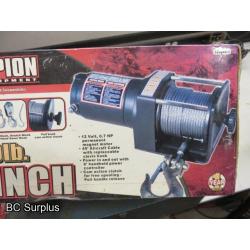 T-601: Champion 2000lb Winch – Boxed