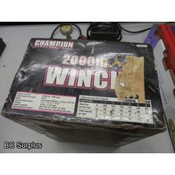 T-601: Champion 2000lb Winch – Boxed