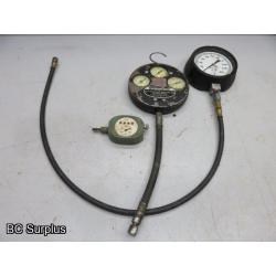 T-614: Vintage Testing Gauges – 3 Items