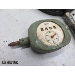 T-614: Vintage Testing Gauges – 3 Items