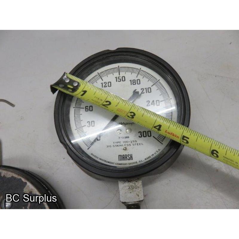 T-614: Vintage Testing Gauges – 3 Items