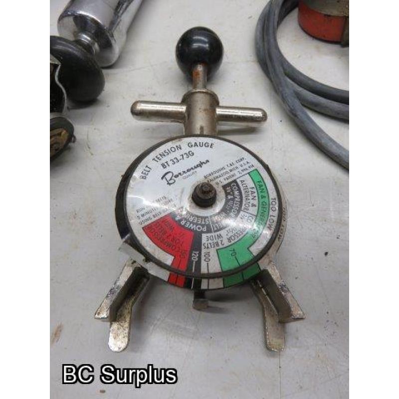 T-615: Pressure Tester; Belt Tensioner; Vacuum Tester – 3 Items