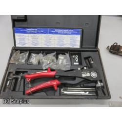 T-619: Thread Setter; Punch Set; Air Chisel; Chisels – 7 Items