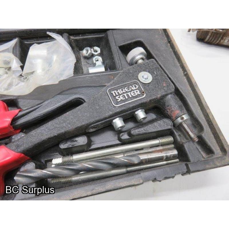 T-619: Thread Setter; Punch Set; Air Chisel; Chisels – 7 Items