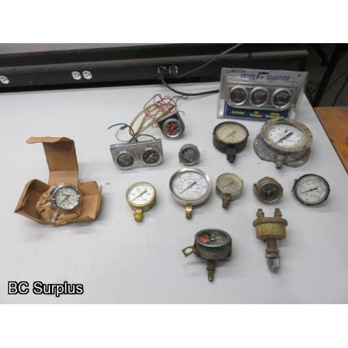 T-620: Various Gauges and Power Switch – 14 items