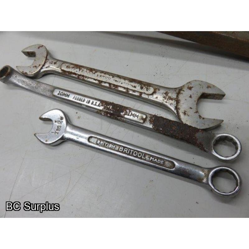 T-632: Wrenches & Hand Tools – SAE and Metric – 1 Lot