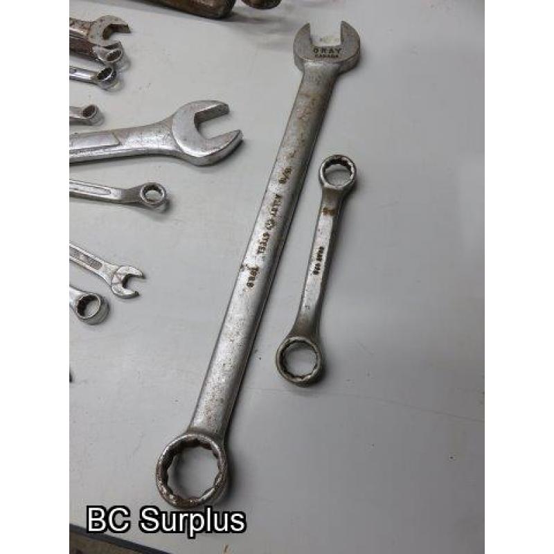 T-632: Wrenches & Hand Tools – SAE and Metric – 1 Lot