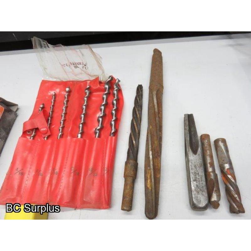 T-635: Reamers; Drill Bits; Auger Bits; Tooling – 1 Lot