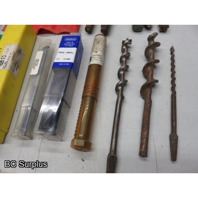 T-635: Reamers; Drill Bits; Auger Bits; Tooling – 1 Lot