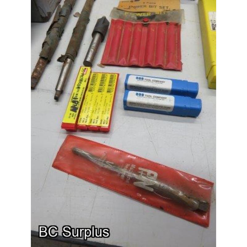 T-635: Reamers; Drill Bits; Auger Bits; Tooling – 1 Lot