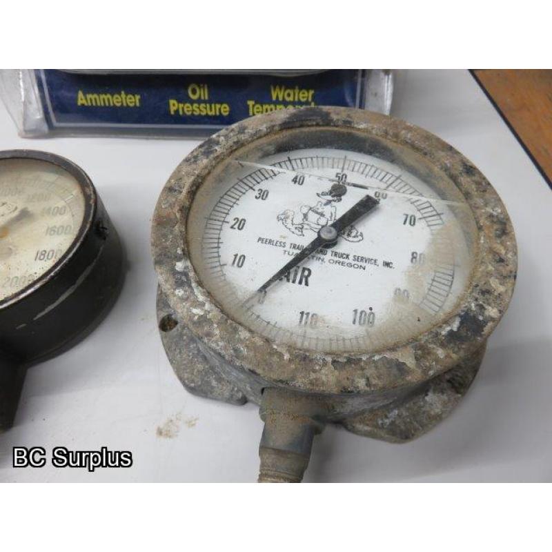 T-620: Various Gauges and Power Switch – 14 items