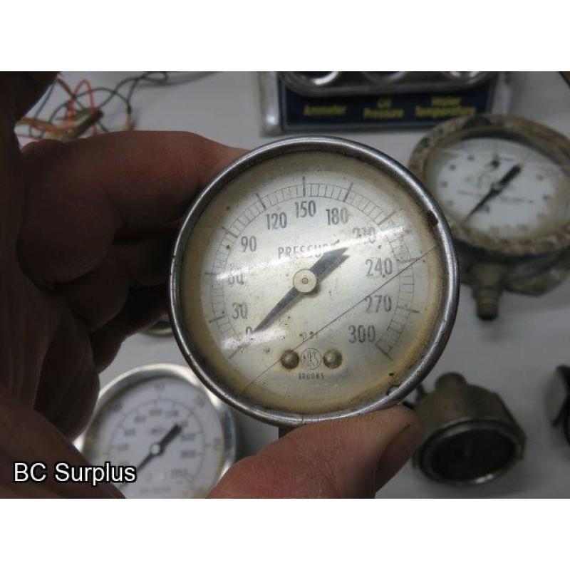 T-620: Various Gauges and Power Switch – 14 items