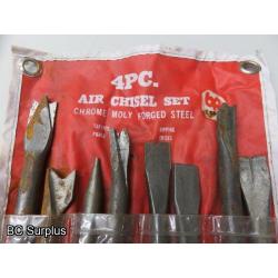 T-619: Thread Setter; Punch Set; Air Chisel; Chisels – 7 Items