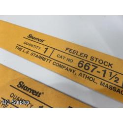 T-622: Starrette S667A Feeler Stock Set – 31 Items