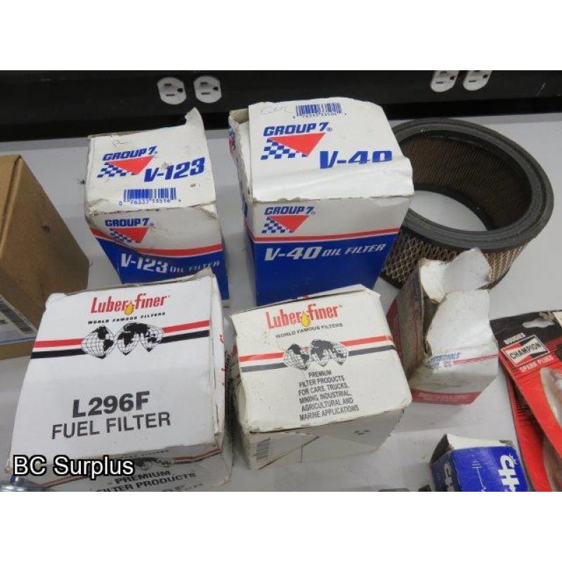 T-645: Oil & Air Filters; Various Automotive Parts – 1 Lot