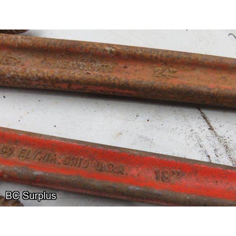 T-656: Ridgid Pipe Wrenches – 2 Items