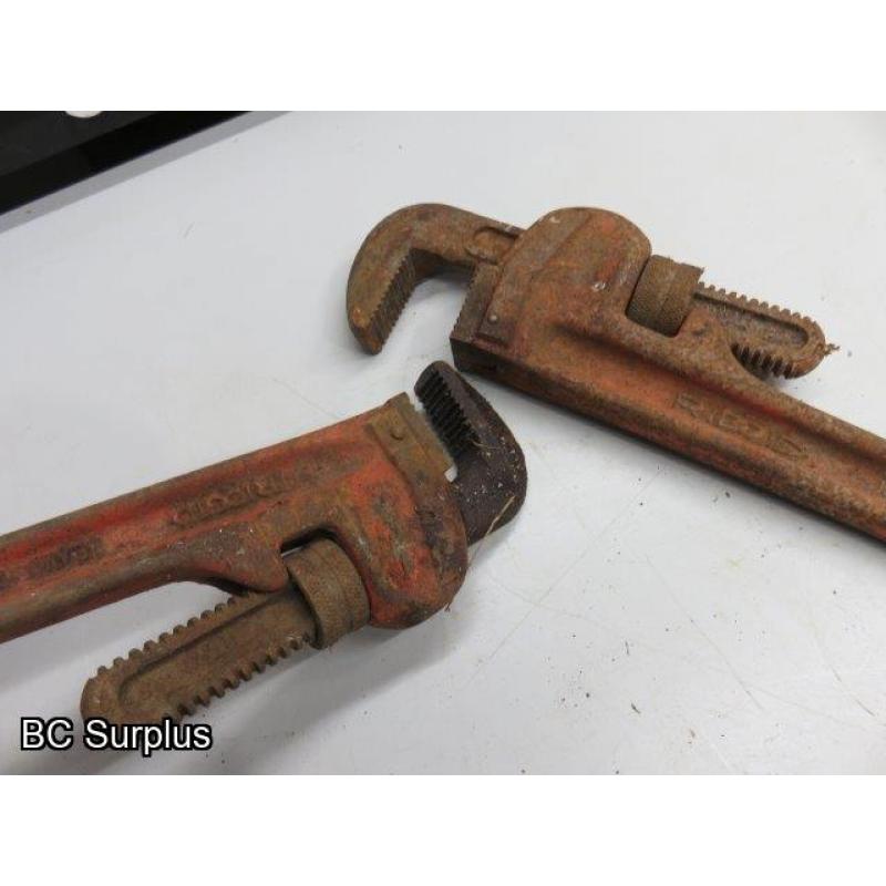 T-656: Ridgid Pipe Wrenches – 2 Items