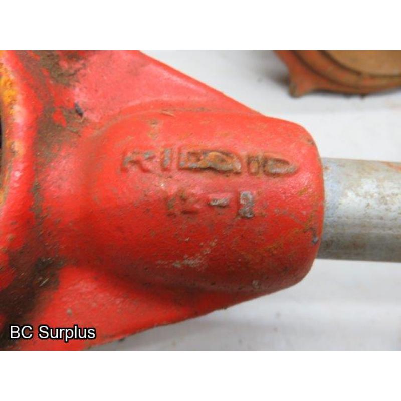 T-657: Ridgid Reaming & Threading Tools – 1 Lot