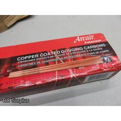 T-649: Arcair Copper-Coated Gouging Rods – 9 Boxes