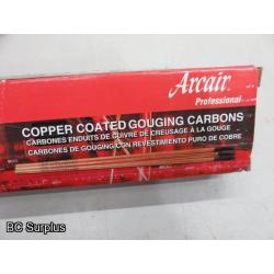 T-649: Arcair Copper-Coated Gouging Rods – 9 Boxes