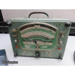 T-675: Vintage Testers; Gas Sniffer – 3 Items