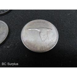 T-688: Canadian One Dollar Coins – 1968 to 1982 – 19 Items