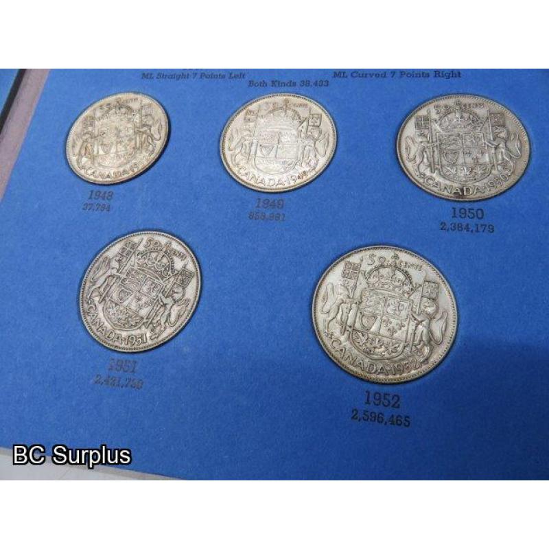 T-689: Canadian Half Dollar Collection – 25 Coins