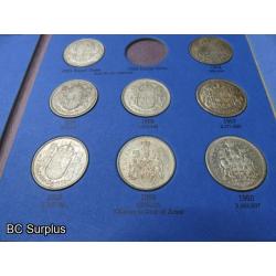 T-689: Canadian Half Dollar Collection – 25 Coins