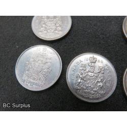 T-693: Canadian Half Dollar Coins – 1941 to 2002 – 14 Items