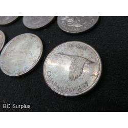 T-694: Canadian Dollar Coins – 1958 to 1973 – 10 Items