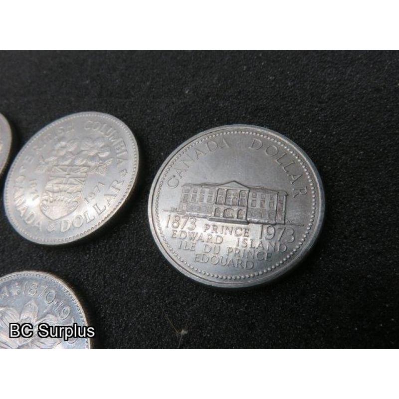 T-694: Canadian Dollar Coins – 1958 to 1973 – 10 Items