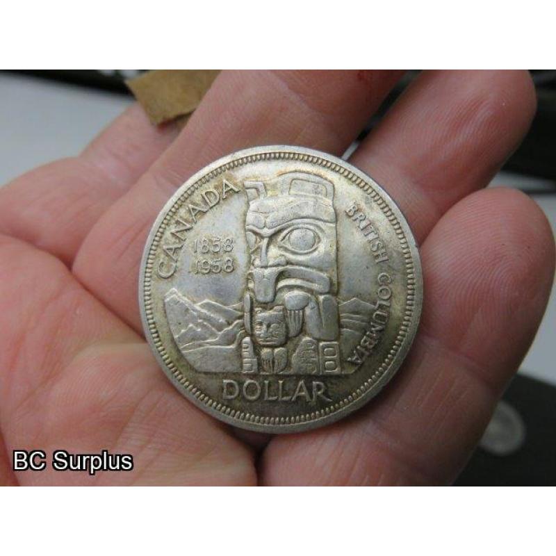 T-694: Canadian Dollar Coins – 1958 to 1973 – 10 Items