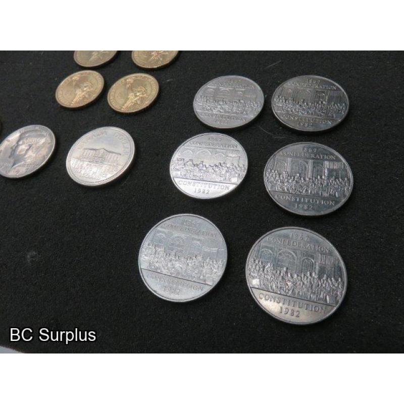 T-696: USA & Canadian Coins – 14 Items