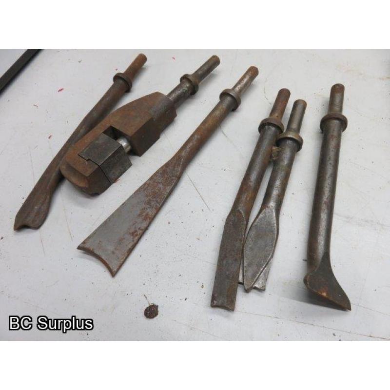 T-668: Impact; Orbit Sander; Grinder; Chisel & Bits – 1 Lot