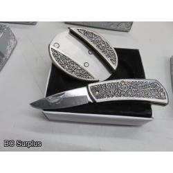 T-713: Belt Buckle Folding Knives – 12 Items