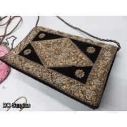 T-716: Vintage Purses & Clutches – Some Beaded – 9 Items