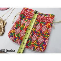 T-716: Vintage Purses & Clutches – Some Beaded – 9 Items