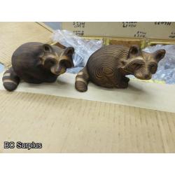 T-722: Box of Raccoons – Solid Wood