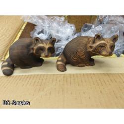 T-722: Box of Raccoons – Solid Wood